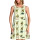 thumbnail image 1 of Fotbe Avocado for Exercise Vestido de Verano sin Mangas para Mujer – Vestido Midi Línea A, Estilo Camiseta Floral, Vestido Playero Casual y Fluido, 1 of 7