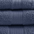 thumbnail image 5 of Madison Park Bathroom Towels Set, Cotton Bathroom Towels, Absorbent Soft Bath Towels, Navy, 6-Piece, 5 of 7