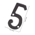 thumbnail image 2 of unbranded 1Jgo De Hierro Fundido Negro Para Casa Y Buzón Con, 2 of 7