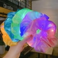 thumbnail image 4 of Gomas luminosas LED para mujeres y niñas, diadema, soporte para cola de caballo, cuerda para el cabello, bandas para el cabello, banda de goma, accesorios para el cabello, 4 of 5