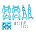thumbnail image 2 of Kit de brazo oscilante RC Brazo de suspensión superior inferior trasero de aleación de aluminio con piezas de mejora de copa de eje trasero para SCY 16101PRO 16102 1/16 Accesorios de coche RC Azul, 2 of 12