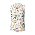 thumbnail image 6 of Lsque Watercolor Floral Print Men's Cotton Blend Sleeveless Muscle Shirts (S-3XL)- Moisture Wicking, Odor Protection, UPF 30+,XX-Large, 6 of 8