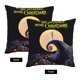 thumbnail image 4 of Funda de almohada de arpillera de lino decorativa de Pesadilla antes de Navidad, funda de cojín cuadrada para sofá o coche, sin relleno de almohada (16 x 16, 18 x 18, 20 x 20 pulgadas, negro), 4 of 5