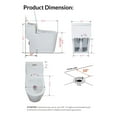 thumbnail image 5 of WinZo WZ5080S One Piece Toilet With 10" Rough-in Comfortable  Height Dual Flush 1.1/1.5 GPF,White, 5 of 5