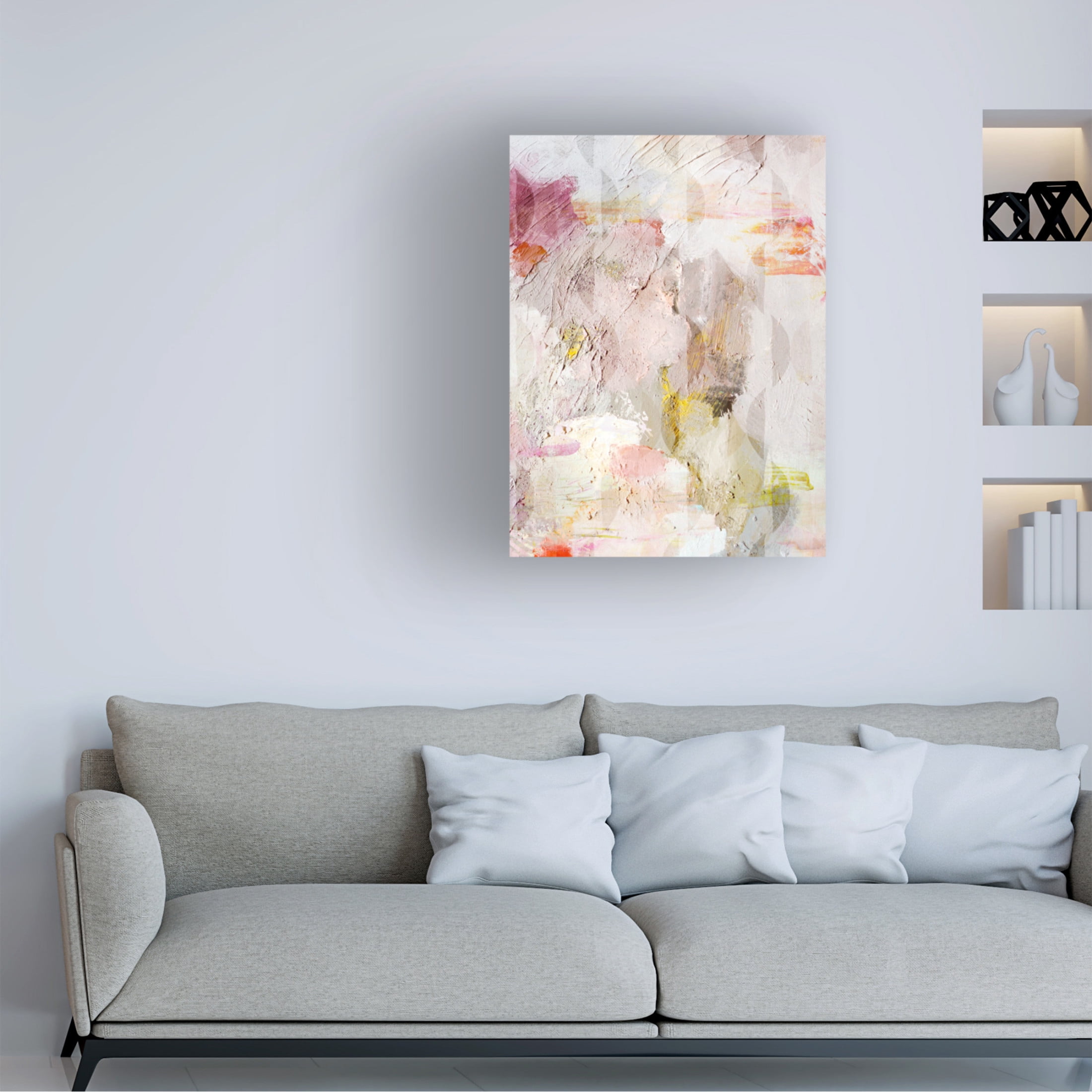 Canvas Wall Art - Hope Bainbridge 'Moon Palette' Wall Art for Living Room, Bedroom, or Office Décor by Trademark Fine Art - 14 x 19 Inches