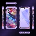 thumbnail image 2 of CASEFIV for Samsung Galaxy A15 5G Case,Three Layer Heavy Duty Sturdy Shockproof Full Body Protection Rugged Hard PC+Soft TPU Bumper Case for Galaxy A15 5G 6.5 inch 2024,Purple Mandala, 2 of 8