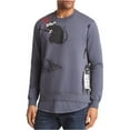 thumbnail image 2 of Elevenparis Mens Layered Sweatshirt, Blue, Small, 2 of 2