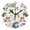 Black, variant on Cartoon Colorful Frog Round Wall Clock Silent Battery Operated Home Decor for Living Room Bedroom