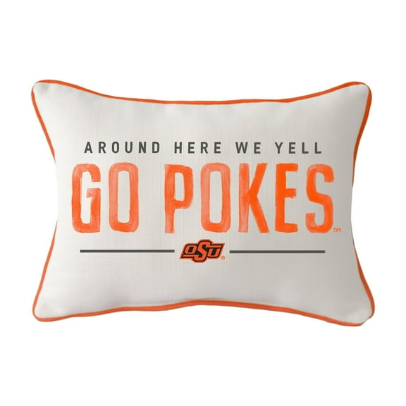 Little Birdie  Oklahoma State Cowboys Rectangular Piped Pillow