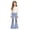 C691/Blue, variant on XIYON Girls Flare Pants High Waist Bell Bottoms Kids Stylish Casual Trousers with Pockets for Daily Wear 9-10 Years