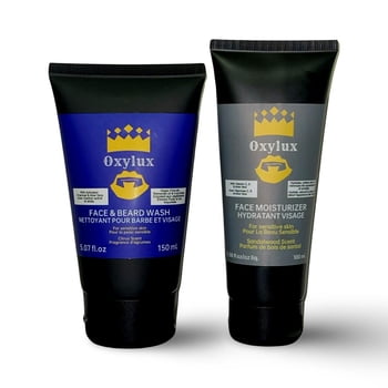 Men's Face & Beard Wash, Face Moisturizer, Face Cream, Face Cleanser, Beard Shampoo, Face & Body Moisturizer, For Men, Deep Cleanser, Hydrates Skin, Deeply Nourishes Face & Beard. (2 Packs))