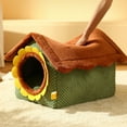 thumbnail image 6 of Tvtnvo Dog House Washable Dog Bed Warm Winter Enclosed Pet Shelter Cozy Hideaway for Small and Medium Dogs and Pets Indoor Foldable Plush Insulated Sleeping Cave Multicolor 17x14x13.3in, 6 of 8