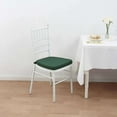 thumbnail image 2 of Efavormart Hunter Emerald Green Chiavari Chair Pad, Memory Foam Seat Cushion With Ties and Removable Cover 2" Thick, 2 of 5
