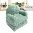 thumbnail image 4 of Cartoon Green Dinosaur Foldable Kid Sofa With Wide Handle, Soft Breathable Toddler Chair For Reading Relaxing Sleeping, 4 of 8