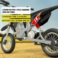 thumbnail image 3 of Hiboy DK1 36V Electric Dirt Bike,300W Electric Motorcycle - Up to 15.5MPH & 13.7 Miles Long-Range,3-Speed Modes Motorcycle Red, 3 of 10
