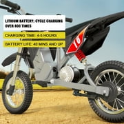 Hiboy DK1 36V Electric Dirt Bike,300W Electric Motorcycle - Up to 15.5MPH & 13.7 Miles Long-Range,3-Speed Modes Motorcycle Red