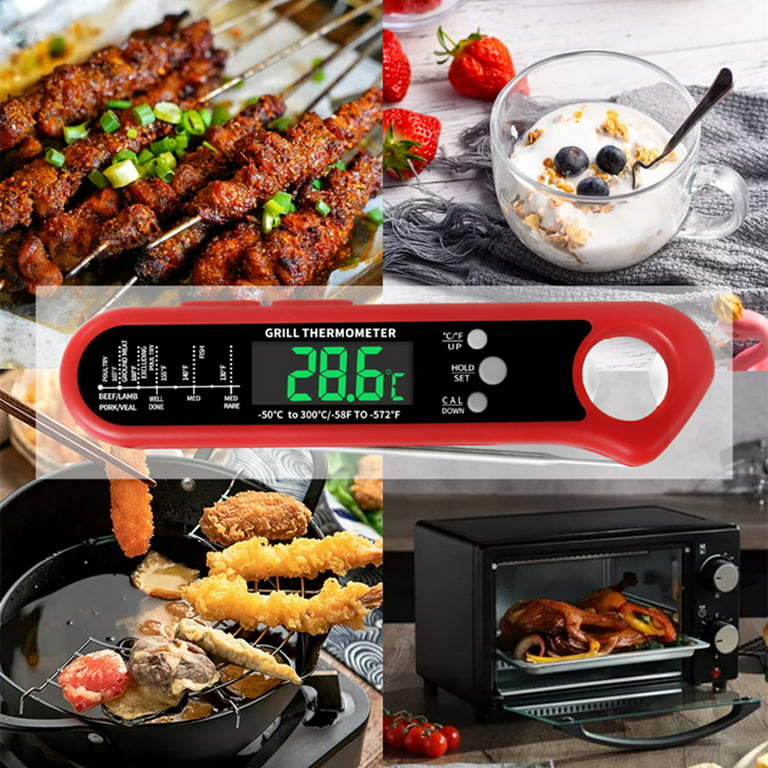 OTBBA Instant Read Meat Thermometer with 2 Detachable Wired Probe