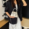 thumbnail image 3 of Bolso Elegante Kuymtek para Mujer Fiesta Noche Con Lazo Diamantes Imitación Blanco, 3 of 9
