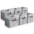 thumbnail image 4 of Tzdxfgl Collapsible Felt Fabric Cubes Storage Bins, 9"x9", 6 Pack, Gray, 4 of 13