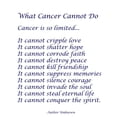 thumbnail image 3 of CafePress - What Cancer Cannot Do Poem Postcards (Package Of 8 - Postcards (Package of 8), 3 of 3