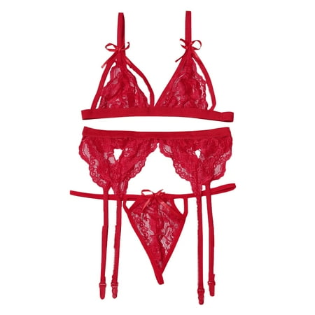 

Ladies Lingerie Lace Strap Garter Belt Fashion Lingerie Set