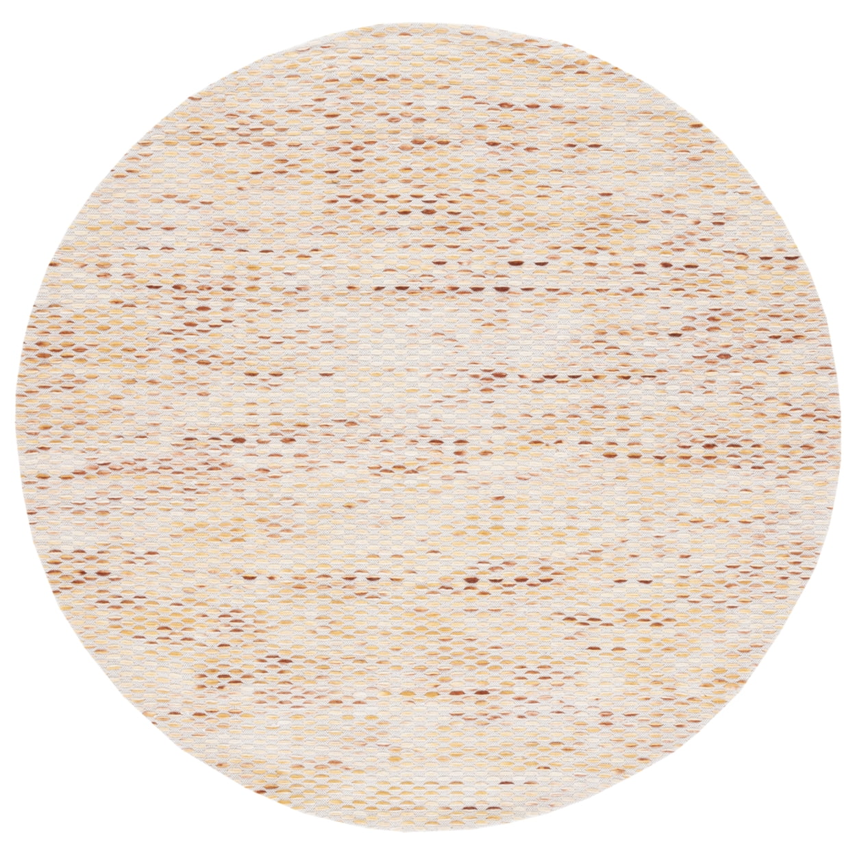 SAFAVIEH Marbella Carlene Geometric Striped Runner Rug, Yellow/Ivory, 2'3" x 9'