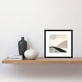 thumbnail image 2 of Simple Minimalist Mountain Hill Landscape Boho Abstract Watercolour Illustration Square Wooden Framed Wall Art Print Picture 8X8 Inch, 2 of 4