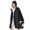 Black, variant on Trendy Unisex Cape Coat Lightweight Windproof Outdoor Rain Poncho With Color Block Design For All Seasons