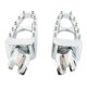 thumbnail image 5 of 2 reposapiés antideslizantes para motocicleta Yamaha Trasero plateado, 5 of 8