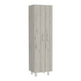 thumbnail image 6 of CoSoTower Cleaning Cabinet, Double Door Cabinet, Four Legs, Five Shelves -Light Gray / White, 6 of 7