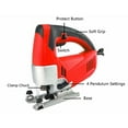 thumbnail image 2 of Cordless Orbital Jigsaw, 3.3A 240V 3.15" Wood Cutting and 10mm Steel, 750W Variable Speed ​​0-3000rpm Electric Jig Saw, 2 of 3