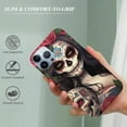 thumbnail image 2 of COMIO  Compatible with iPhone 15 Pro Max Case,Lady Rose Skull Amazing Pattern Design Shockproof Anti-Scratch Hard PC Back Case for iPhone 15 Pro Max, 2 of 4