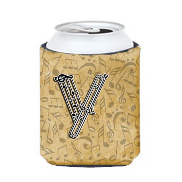 Carolines Treasures CJ2004-VCC Letter V Musical Instrument Alphabet Can & Bottle Hugger
