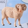 thumbnail image 4 of 1 Pce Modèle de Faune Simulée Décor Modèle de Mouton Réaliste Jouet Modèle d'Animal Réaliste Artisanat Éducatif Modèle de Mouton Jouet pour Enfants Maison École Style Mouton à Corne Courbée, 4 of 8