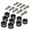 Black, variant on J2 Engineering J2-A-9006-RD Pack of 9 - J2 Engineering Aluminum Header Exhaust Manifold Cup Washer+Bolt Kit (Red) - Honda/Acura