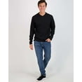 thumbnail image 4 of Real Essentials 3 Pack: Men's Cotton Short & Long Sleeve Henley T-Shirt Performance Activewear (Available In Big & Tall), 4 of 5