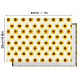 thumbnail image 6 of White Yellow Sunflower Pattern Summer Placemats Table Placemats Set Of 4-Linen Kitchen Washable Placemats Table Mats 11.8"x17.7" Non-Slip Heat Resistant, 6 of 6