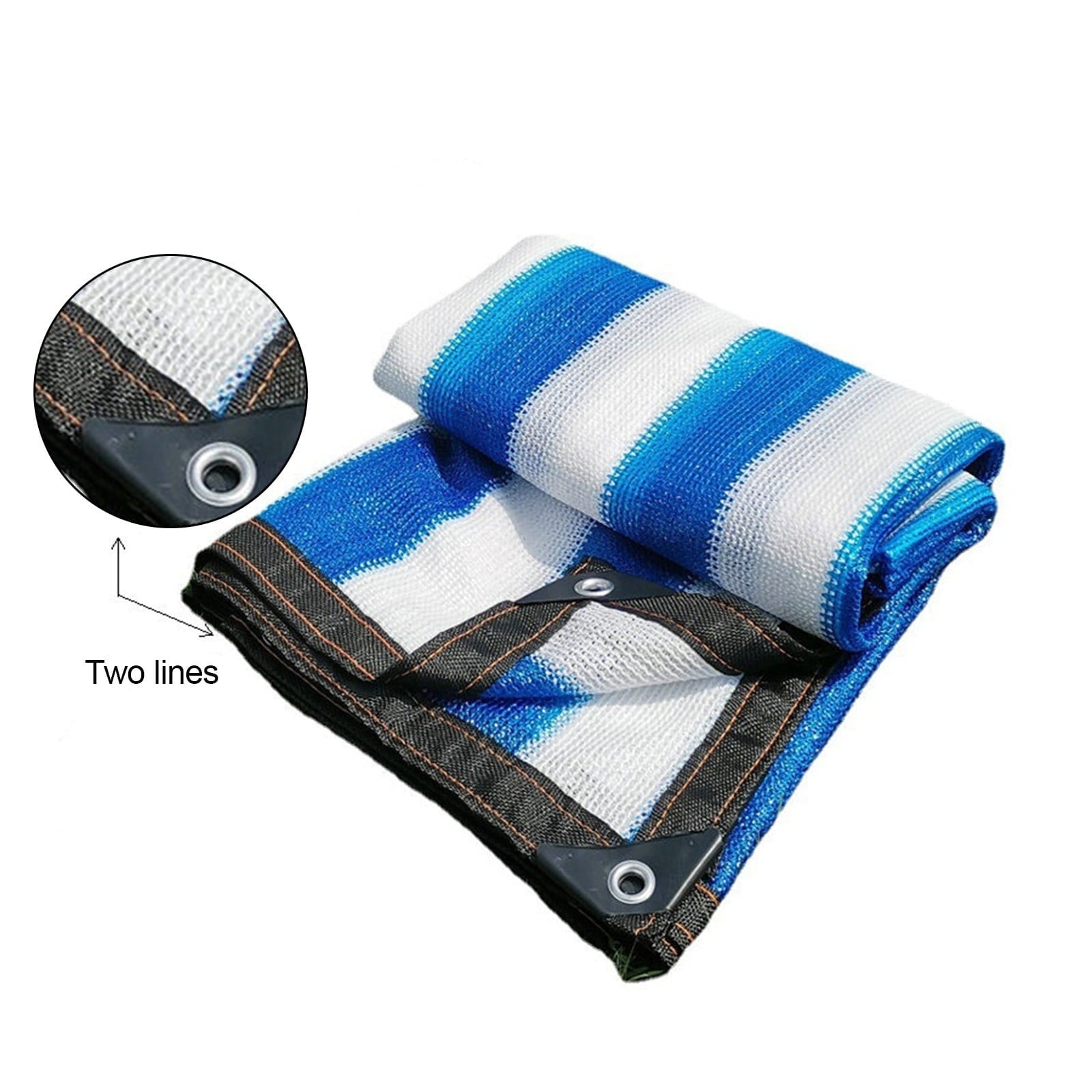 HBBKVI Sun Shade Cloth 157" × 157", Sun Shade Sail for Outdoor Backyard Patio, Sun Block UV Resistant Blue