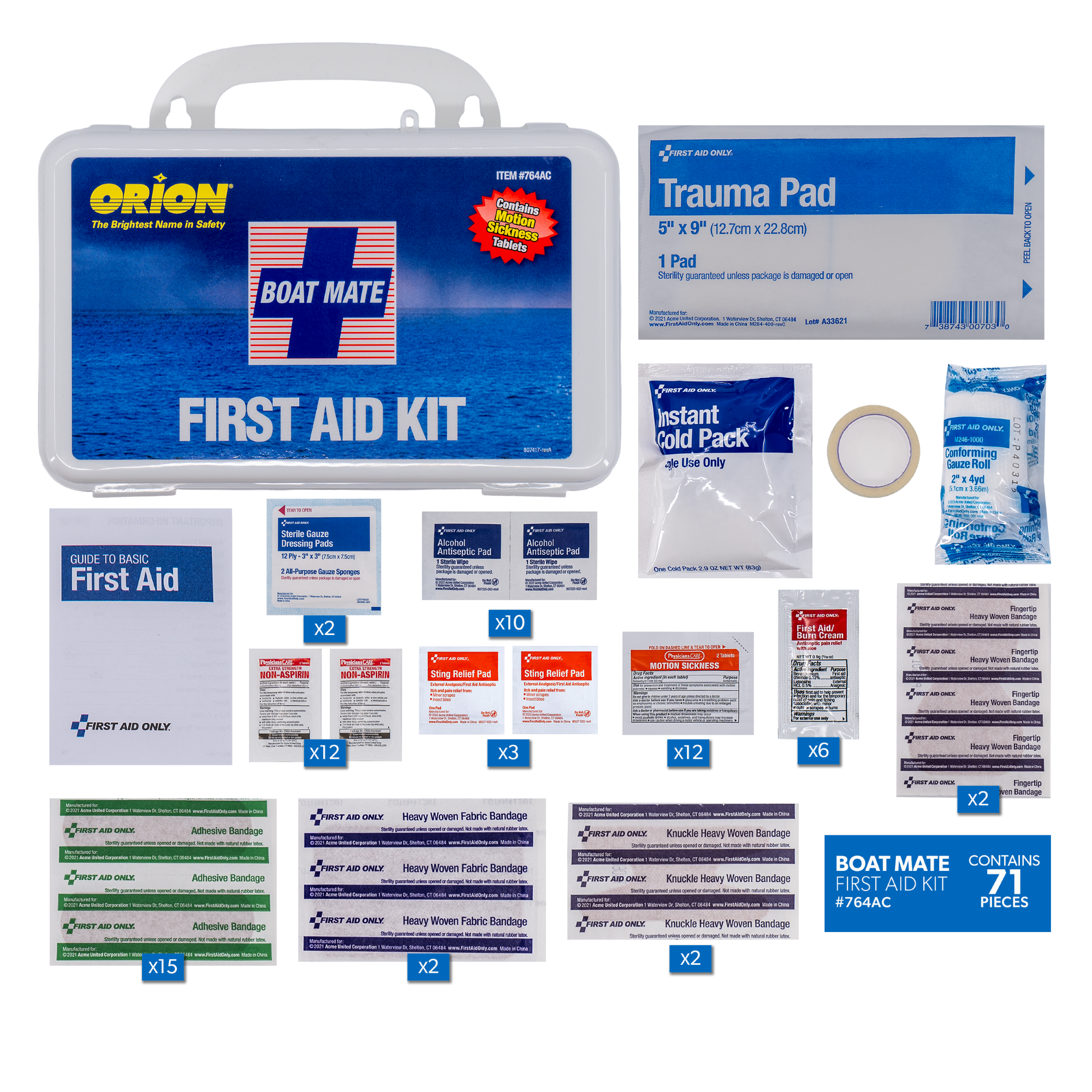 Orion 71-Piece Boat Mate Marine First Aid Kit photo 5