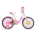 thumbnail image 1 of Bicicleta Benotto Barbie tipo Cross Rodada 16 una velociddad Blanco/ Rosa Frenos "V" contrapedal con ruedas entrenadoras, 1 of 4