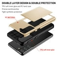 thumbnail image 2 of Dteck Case for Samsung Galaxy S21 6.2-inch,Shockproof Wallet Card Slot Holder Pocket Slide Slim Fit Dual Layer Soft TPU Hard PC Hybrid Protective Back Cover,Gold, 2 of 6