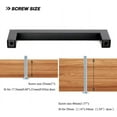 thumbnail image 6 of 25 Pack Goldenwarm 8-4/5in Kitchen Cabinet Pulls Black Cabinet Handles, 6 of 6