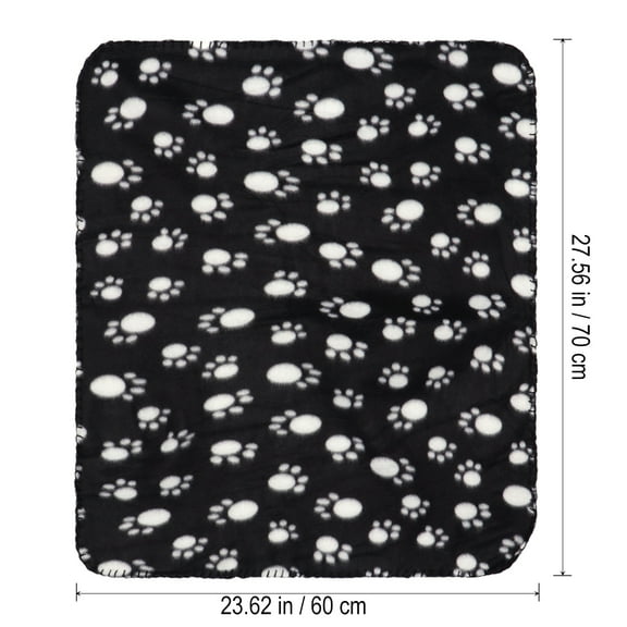 UEETEK Fleece Blankets for Dogs Rectangular for Pet Owners Bedding 1Pack 23.6x27.6In