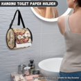 thumbnail image 4 of ZIATUBLE Hummingbird Floral Toilet Paper Holder Kitchen Paper Towel Holder Organizer Lightweight Paper Dispenser for Bathroom Easy to Clean Camping Toilet Paper Pack Tissue Organizer, 4 of 7