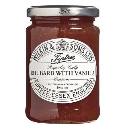 Tiptree Rhubarb With Vanilla Preserve 340g (Pack of 6)