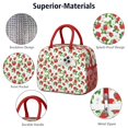 thumbnail image 4 of Obrewu Strawberry Plants Fruit Lunch Bag for Adult, Insulated, Leakproof, Oxford Cloth, 4 of 7