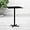 Black, variant on Emma   Oliver 24" Square Natural Laminate Bar Table Top-22"x22" Base