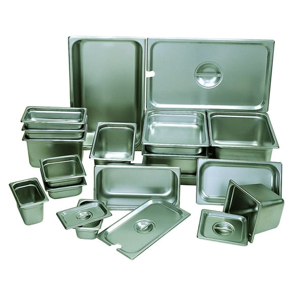 Update International 6" Third-Size Anti-Jam Steam Table Pan,Silver