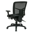 ProGrid Back Managers Office Chair with 2Way Adjustable Arms, Black Mesh Seat