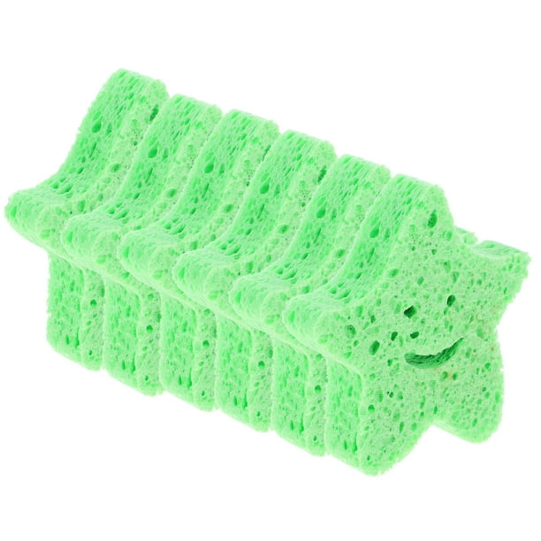 6 esponjas de baño con forma de estrella, esponjas exfoliantes corporales, esponjas de limpieza, esponjas de baño para niños